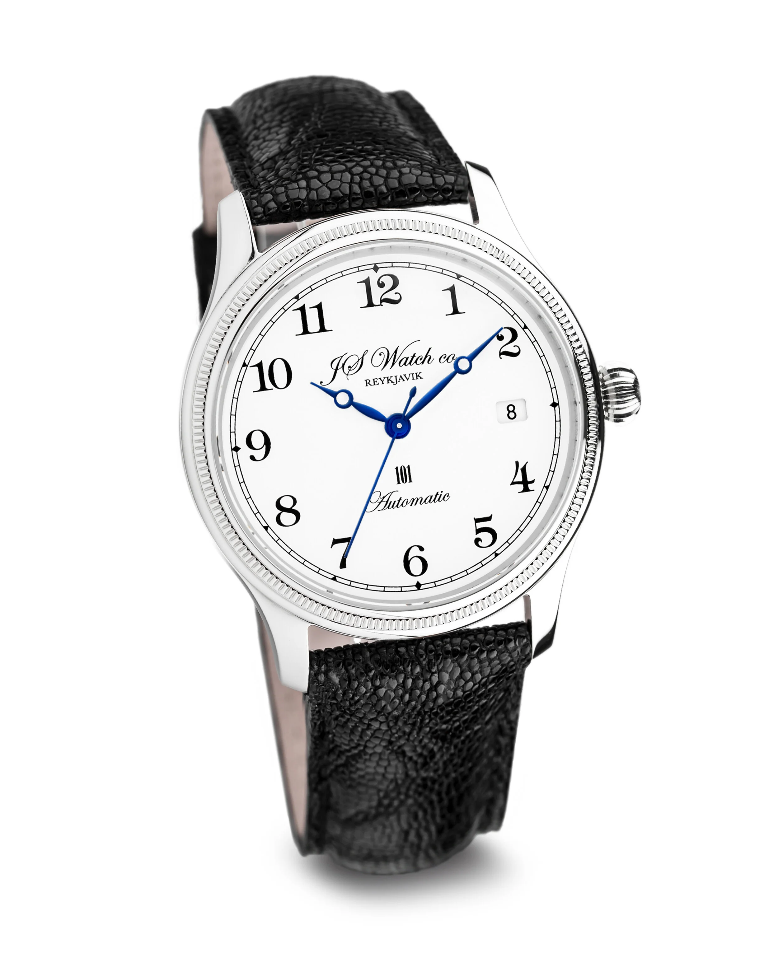 JS Watch Company Reykjavik — 101 38mm White Arabic